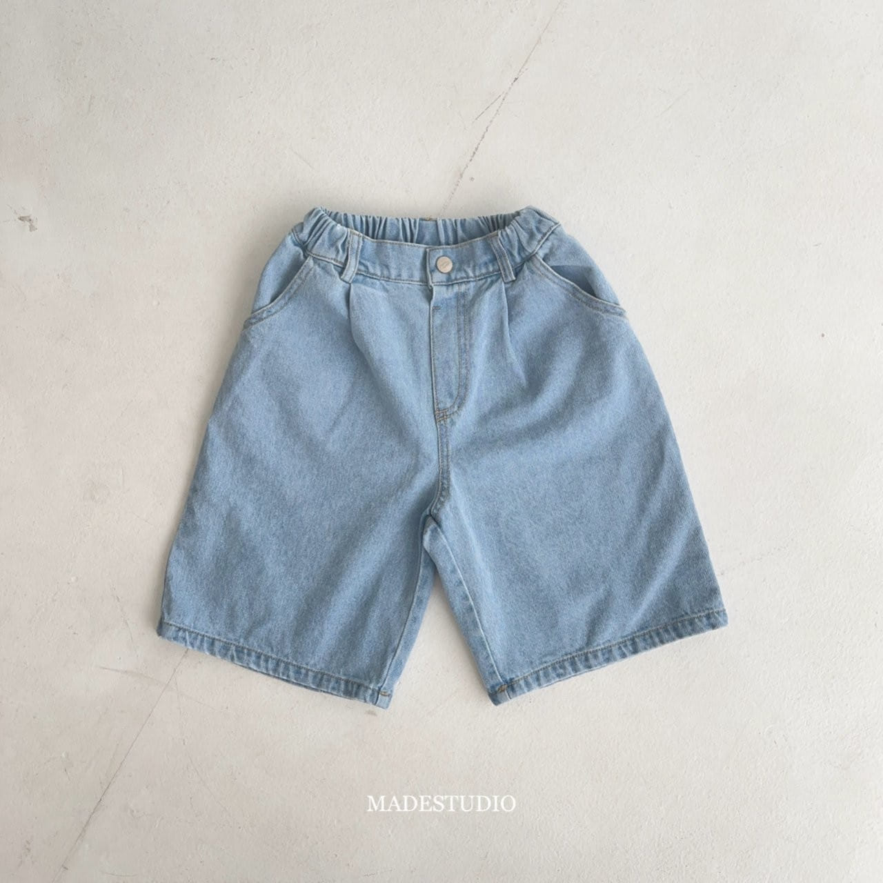 Made Studio - Korean Children Fashion - #designkidswear - Half Denim Pants - 2