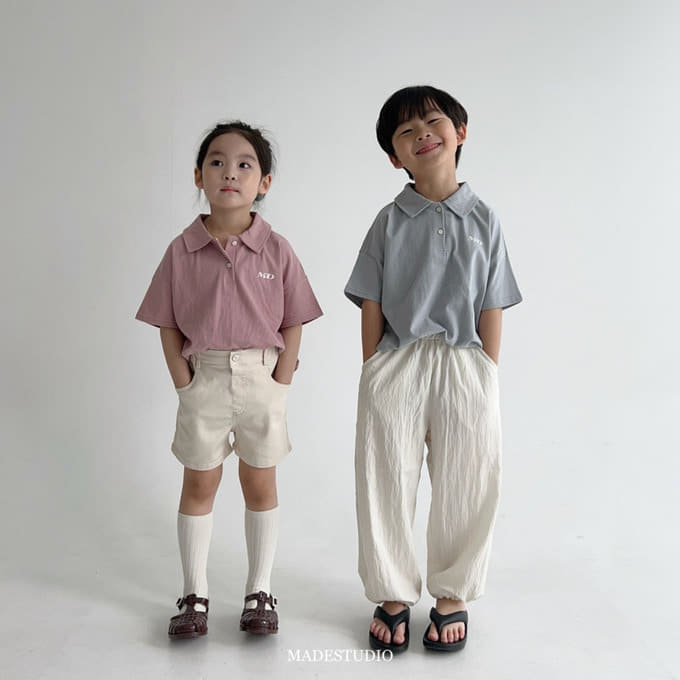 Made Studio - Korean Children Fashion - #fashionkids - Single Collar Tee