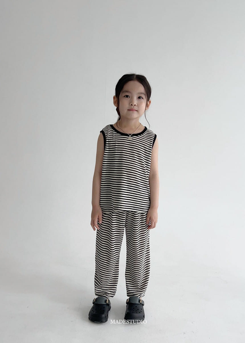 Made Studio - Korean Children Fashion - #kidzfashiontrend - Choco Sleeveless Tee - 6