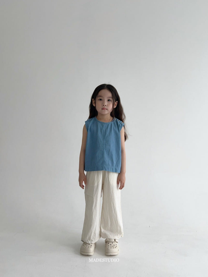 Made Studio - Korean Children Fashion - #magicofchildhood - Denim Sleeveless Top - 8