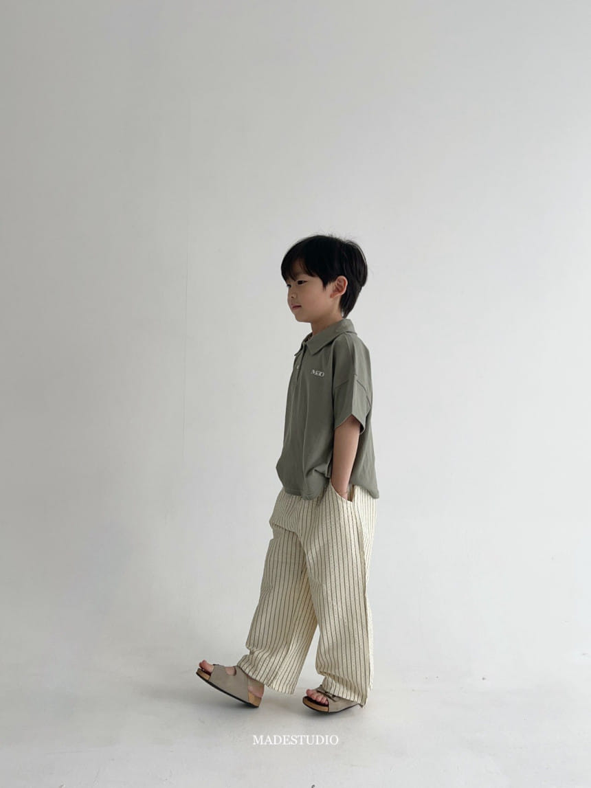 Made Studio - Korean Children Fashion - #prettylittlegirls - Single Collar Tee - 9