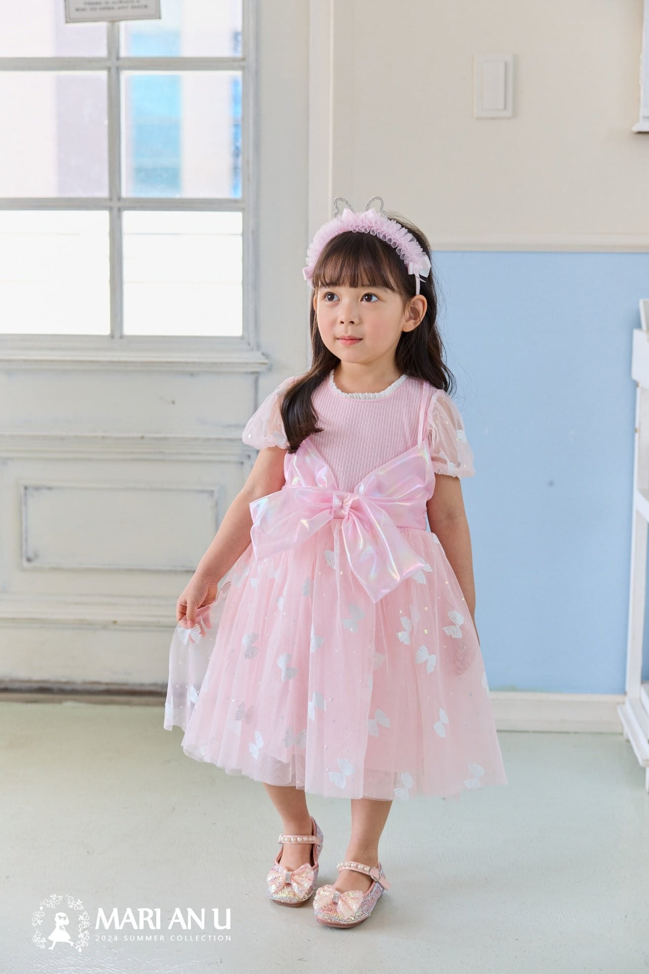 Mari An U - Korean Children Fashion - #kidsshorts - Ribbon One-Piece - 10