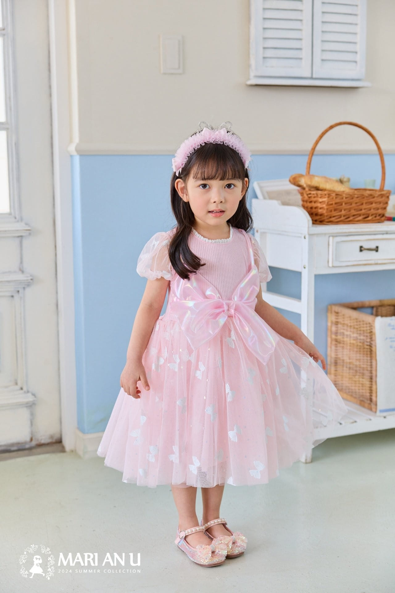 Mari An U - Korean Children Fashion - #kidsstore - Ribbon One-Piece - 11