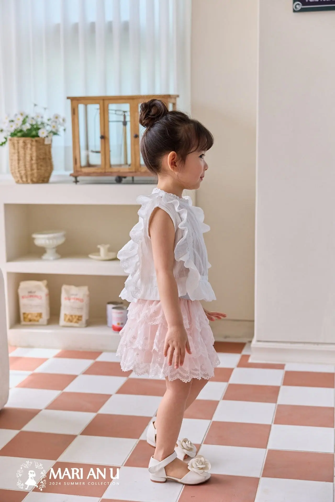 Mari An U - Korean Children Fashion - #littlefashionista - Crop Blouse - 4
