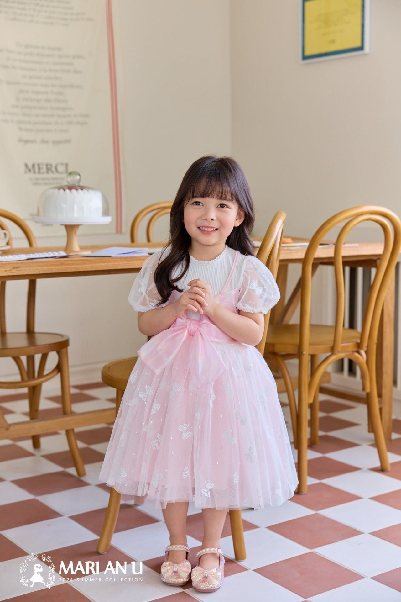 Mari An U - Korean Children Fashion - #toddlerclothing - Ribbon One-Piece - 4