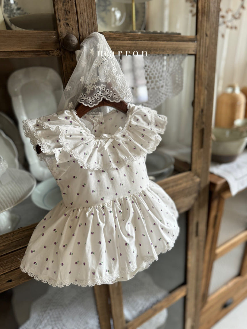 Marron Kid - Korean Baby Fashion - #babyclothing - Lavender Body Suit - 9