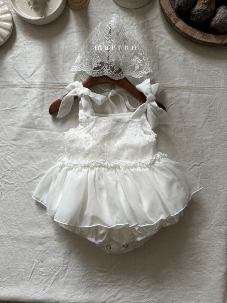Marron Kid - Korean Baby Fashion - #babyclothing - Chiffon Body Suit - 3
