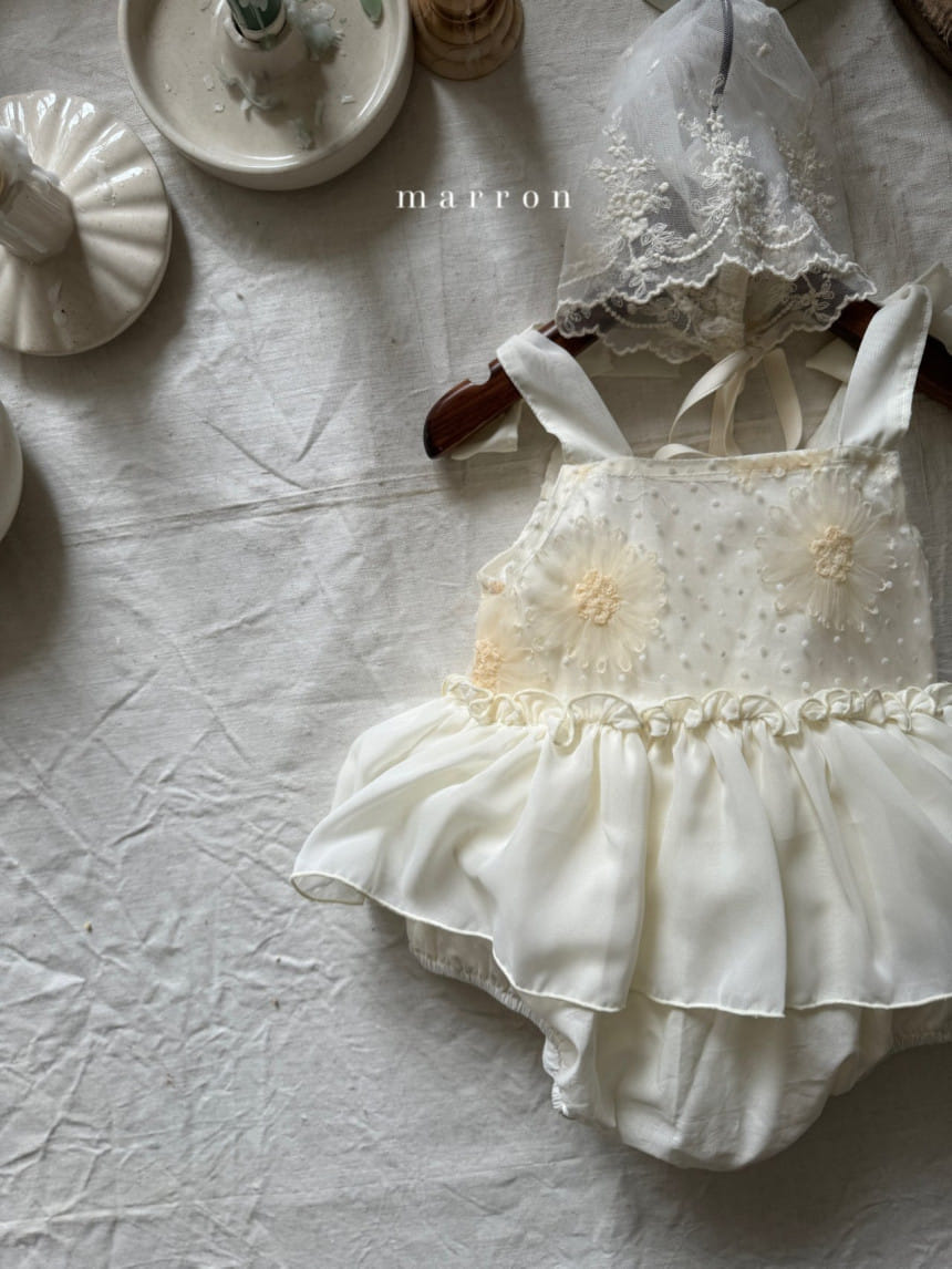 Marron Kid - Korean Baby Fashion - #babyclothing - Chiffon Body Suit - 4