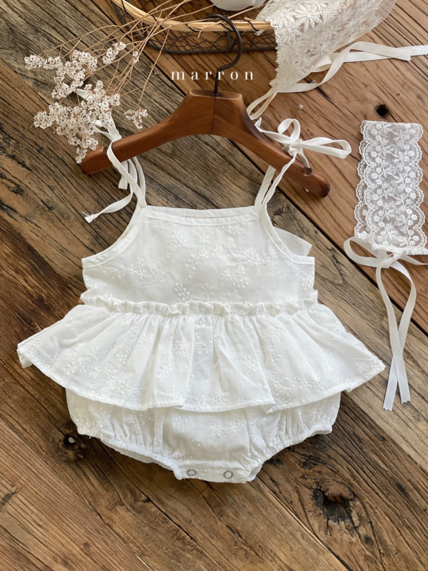 Marron Kid - Korean Baby Fashion - #babyoutfit - Rosy Skirt Body Suit - 10