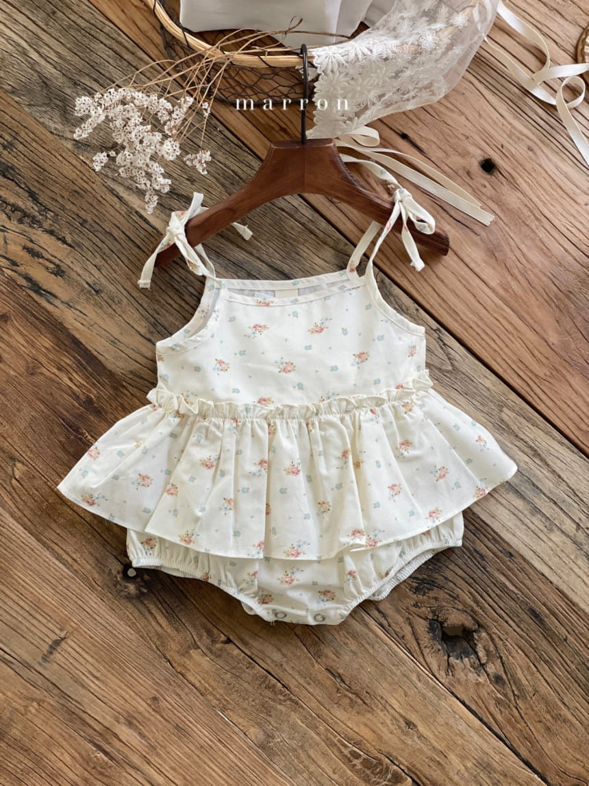 Marron Kid - Korean Baby Fashion - #babywear - Rosy Skirt Body Suit - 11