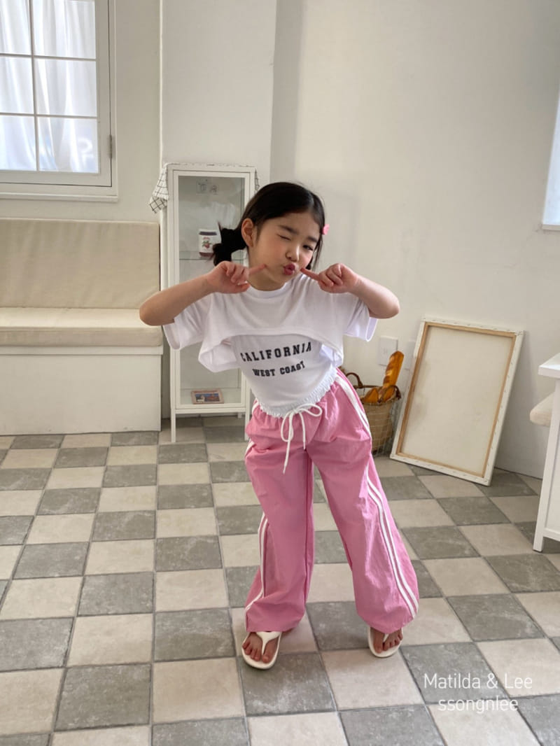 Matilda & Lee - Korean Children Fashion - #Kfashion4kids - Tape Two Line Pants - 10