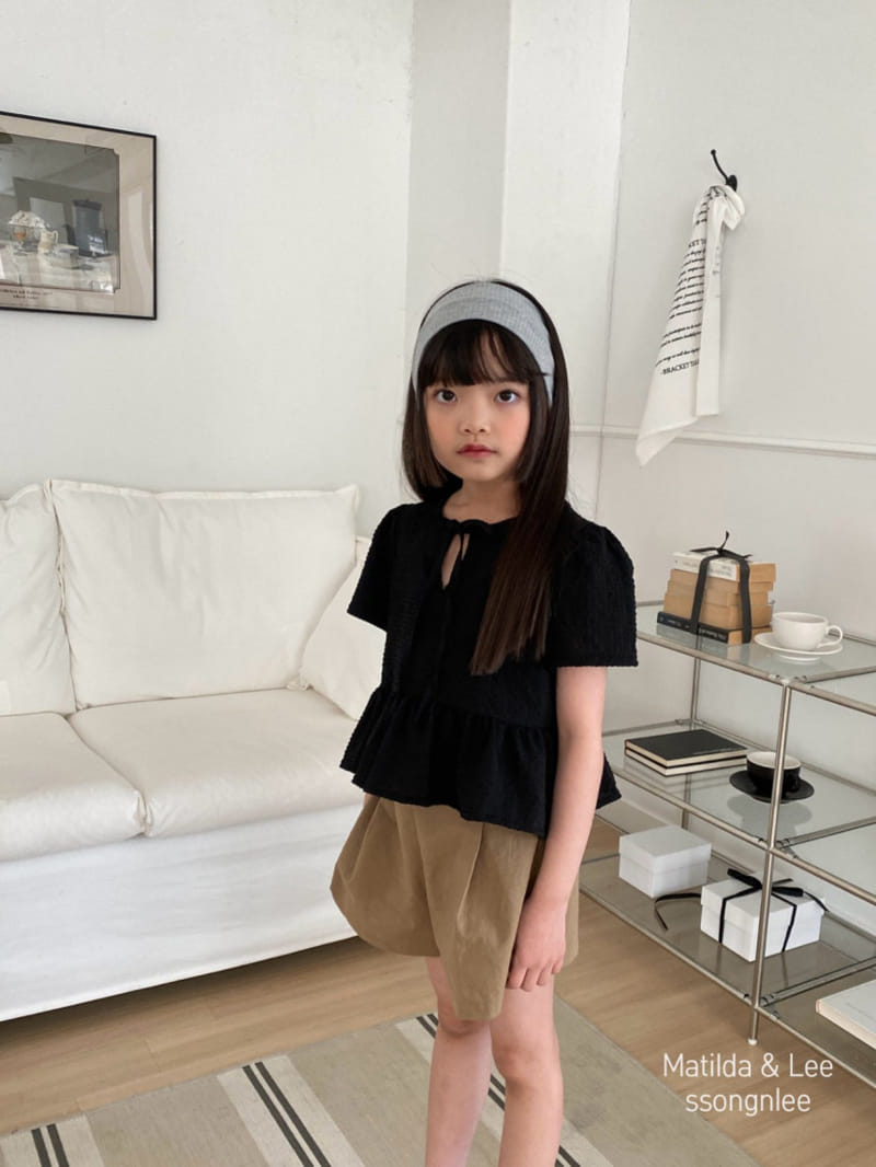 Matilda & Lee - Korean Children Fashion - #childofig - Ribbon Puff Blanc - 7