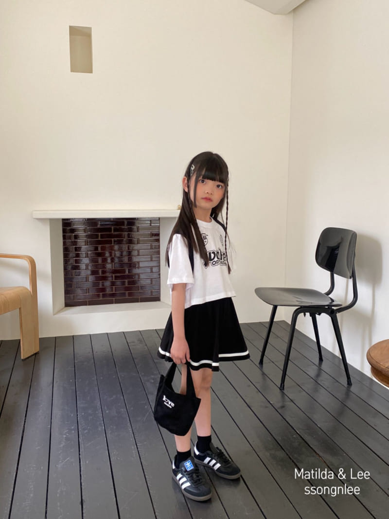 Matilda & Lee - Korean Children Fashion - #childofig - Wake Skirt Top Bottom Set - 7