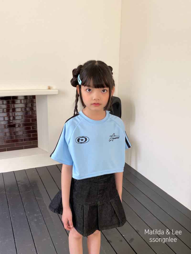 Matilda & Lee - Korean Children Fashion - #childofig - Wrinkle Denim Skirt - 2