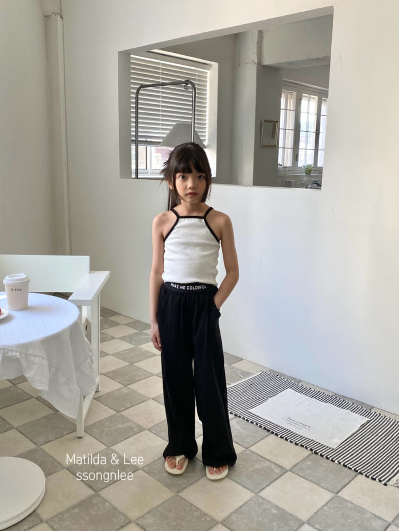 Matilda & Lee - Korean Children Fashion - #designkidswear - Halter Neck Rib Sleeveless Tee - 7