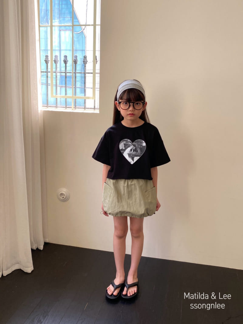 Matilda & Lee - Korean Children Fashion - #designkidswear - Heart Crop Tee - 8