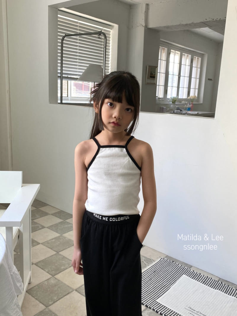 Matilda & Lee - Korean Children Fashion - #discoveringself - Halter Neck Rib Sleeveless Tee - 8