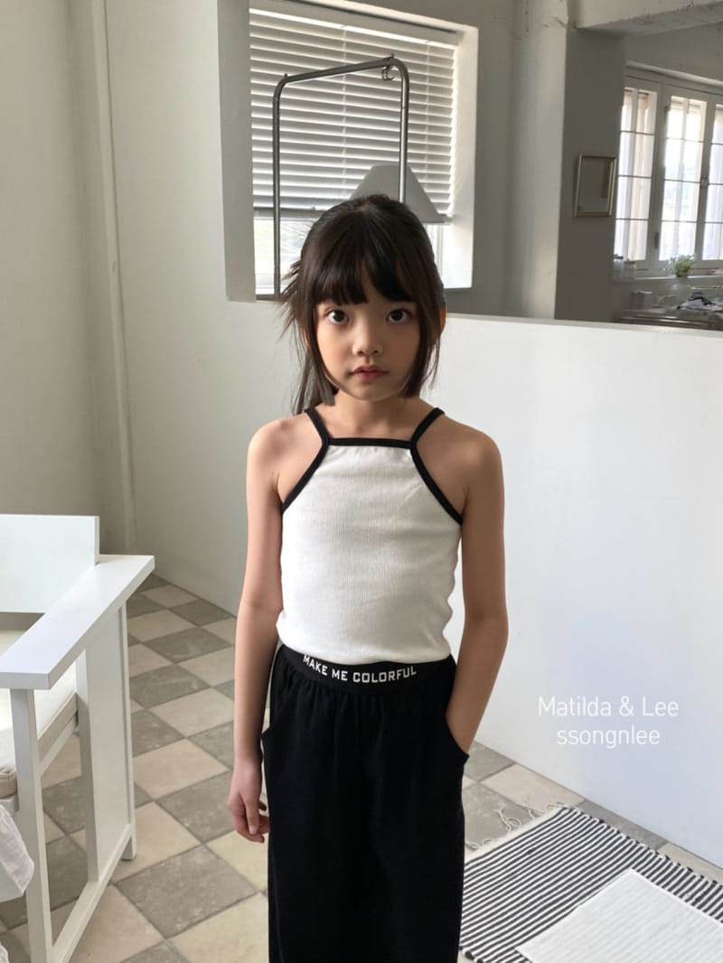 Matilda & Lee - Korean Children Fashion - #fashionkids - Halter Neck Rib Sleeveless Tee - 9