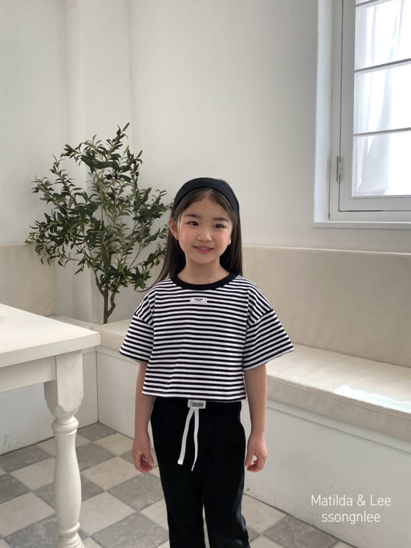 Matilda & Lee - Korean Children Fashion - #kidsshorts - Crop ST Tee - 6