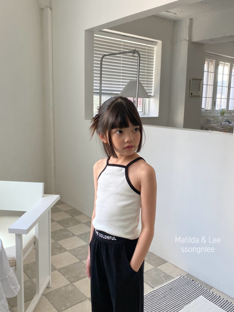 Matilda & Lee - Korean Children Fashion - #kidsstore - Halter Neck Rib Sleeveless Tee - 11