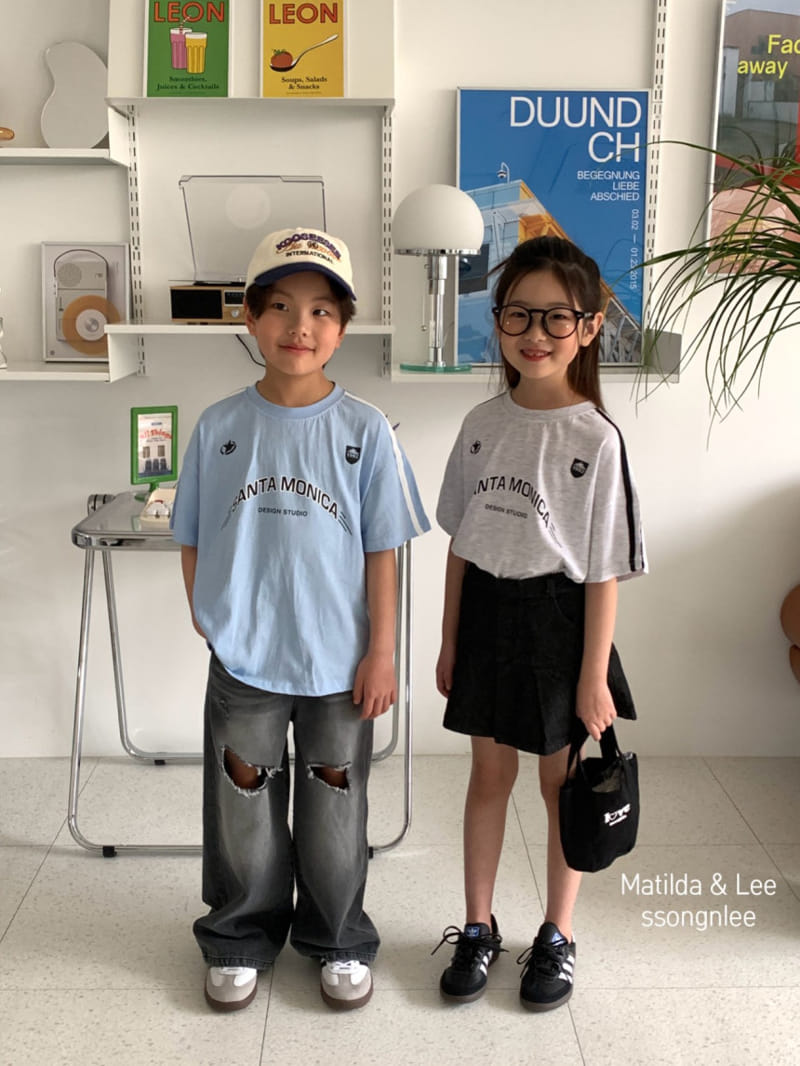 Matilda & Lee - Korean Children Fashion - #kidsstore - Wrinkle Denim Skirt - 8