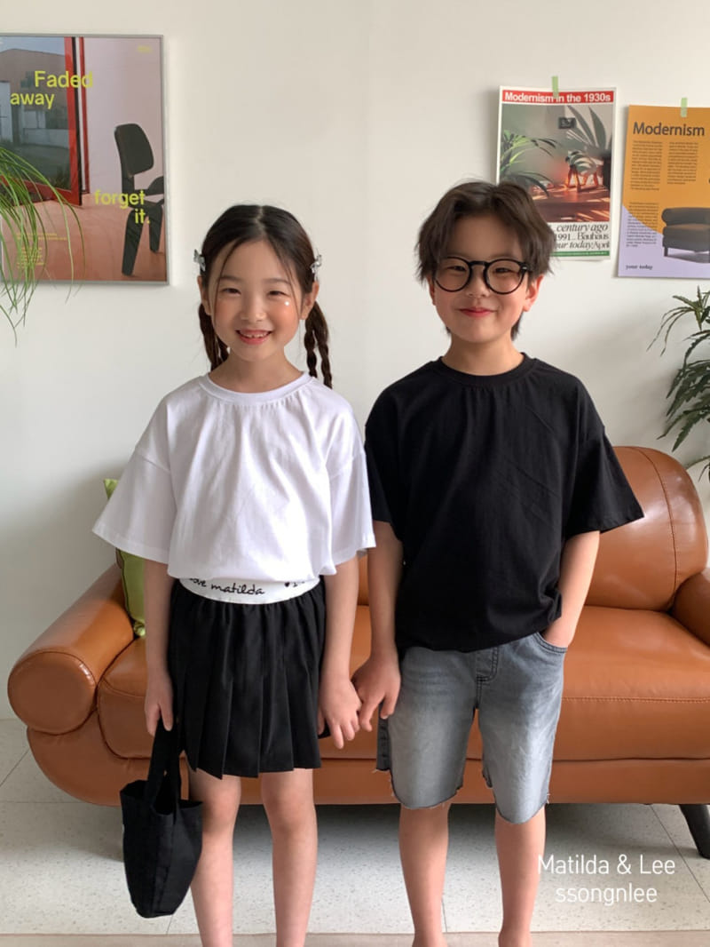 Matilda & Lee - Korean Children Fashion - #kidsstore - Lettering Tee - 3