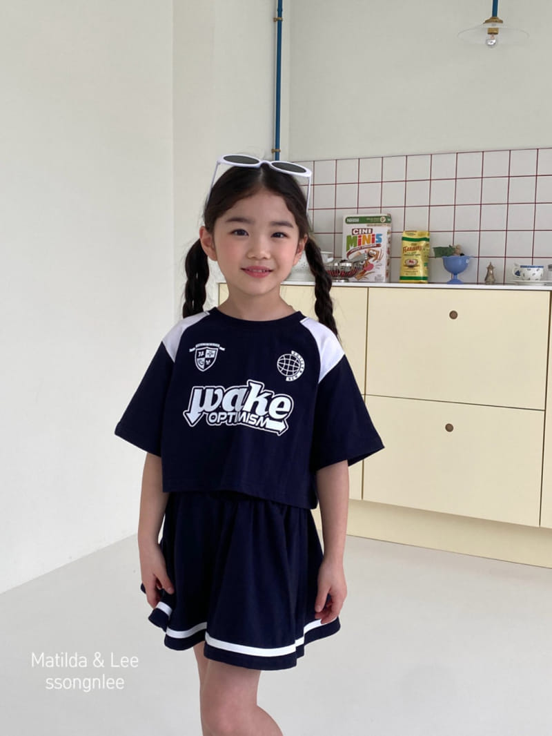 Matilda & Lee - Korean Children Fashion - #kidzfashiontrend - Wake Skirt Top Bottom Set