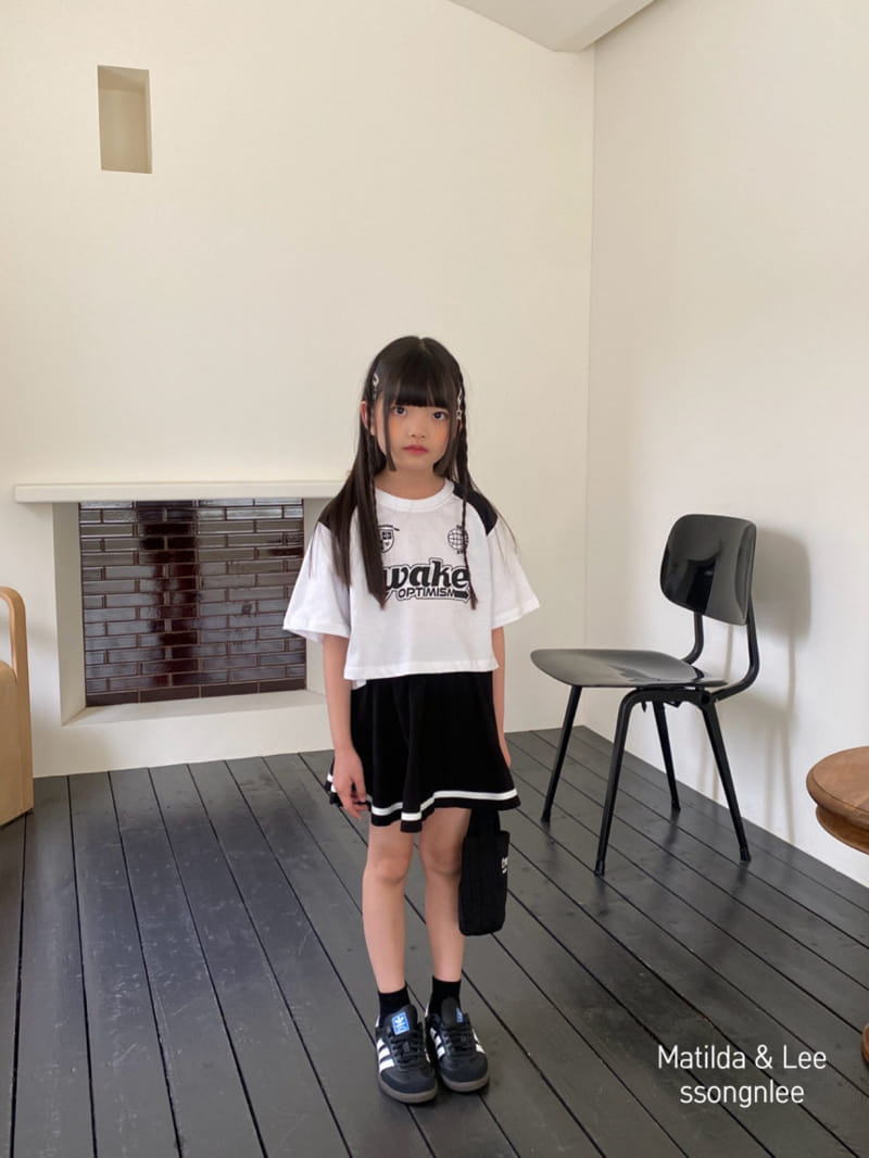 Matilda & Lee - Korean Children Fashion - #littlefashionista - Wake Skirt Top Bottom Set - 3