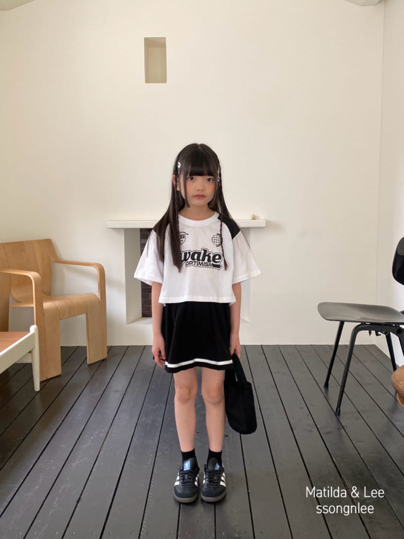 Matilda & Lee - Korean Children Fashion - #littlefashionista - Wake Skirt Top Bottom Set - 4
