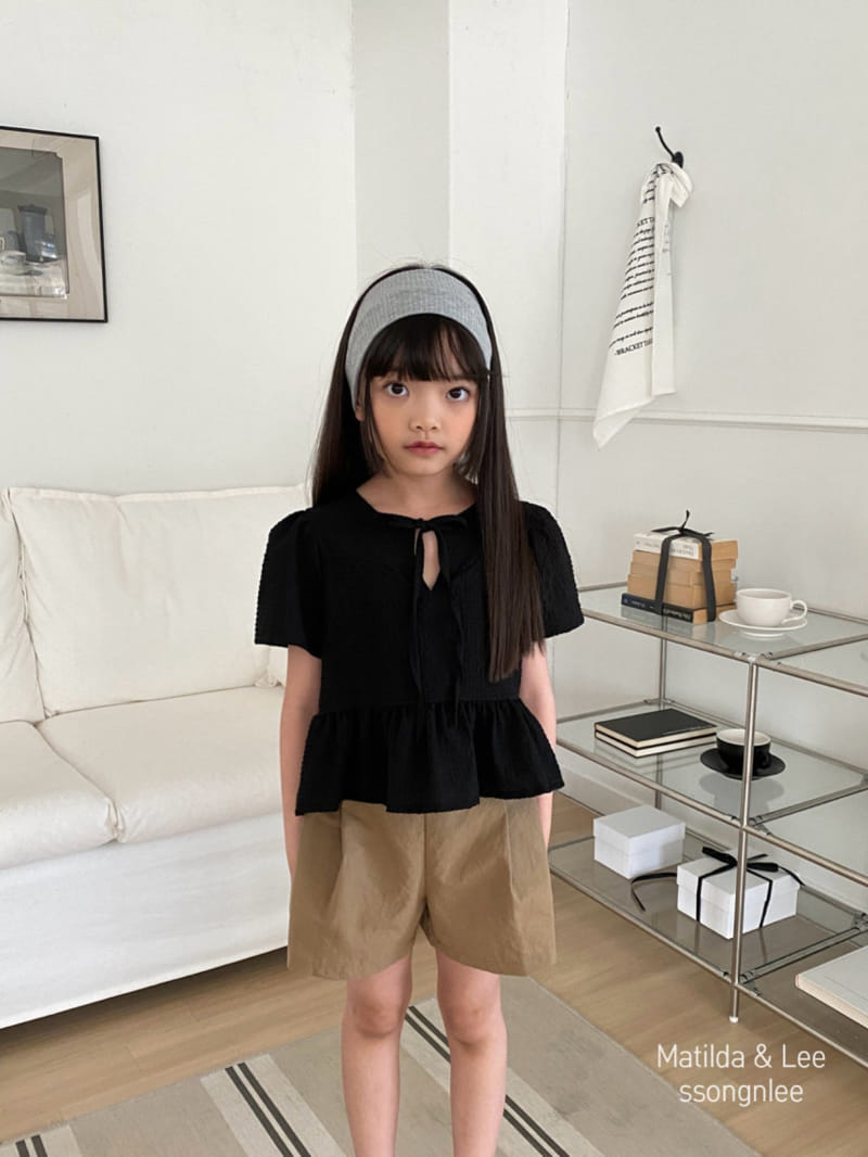 Matilda & Lee - Korean Children Fashion - #minifashionista - Ribbon Puff Blanc - 2