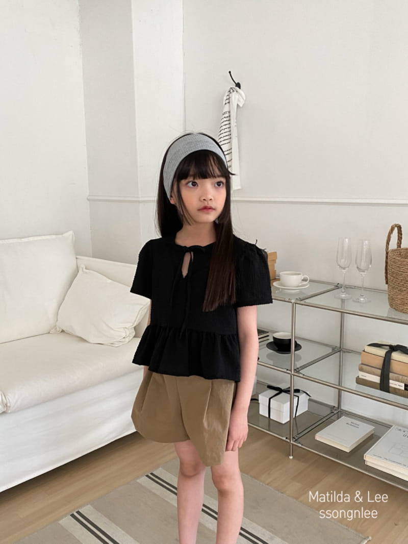 Matilda & Lee - Korean Children Fashion - #stylishchildhood - Ribbon Puff Blanc - 6