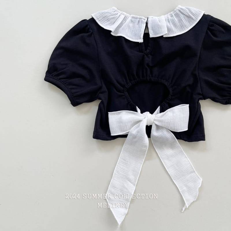 Melikey - Korean Children Fashion - #childrensboutique - Point Puff Tee - 2