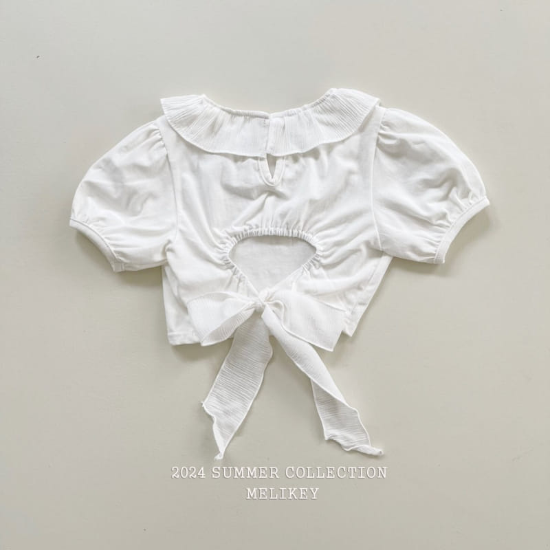 Melikey - Korean Children Fashion - #designkidswear - Point Puff Tee - 4