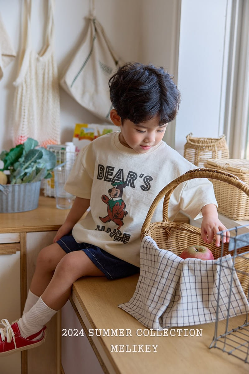Melikey - Korean Children Fashion - #discoveringself - Bear Chain Tee - 9