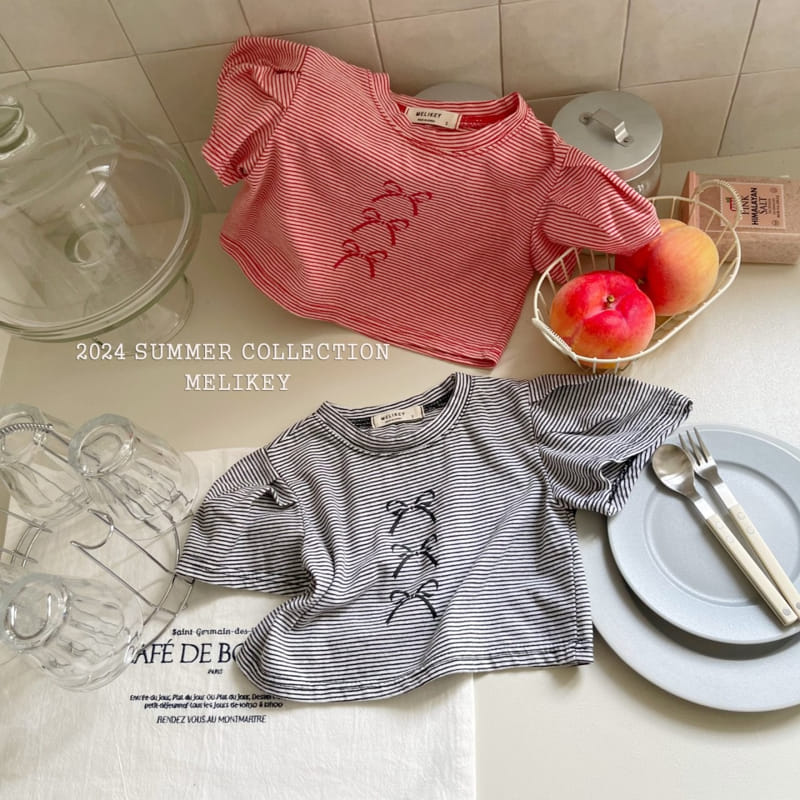 Melikey - Korean Children Fashion - #minifashionista - Three Ribbon Tee - 6