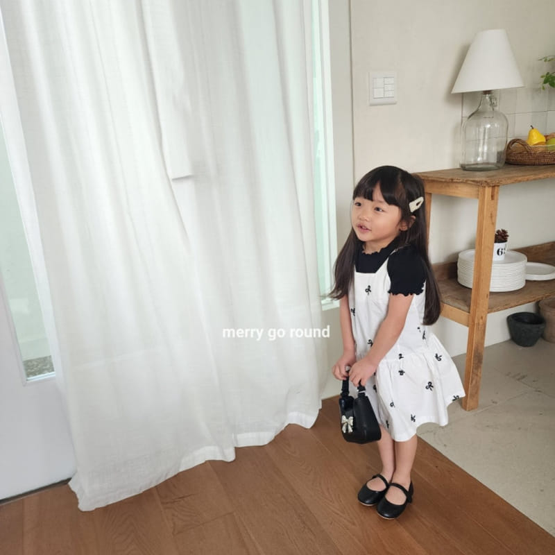 Merry Go Round - Korean Children Fashion - #Kfashion4kids - Ribbon Embroidery One-Piece - 11