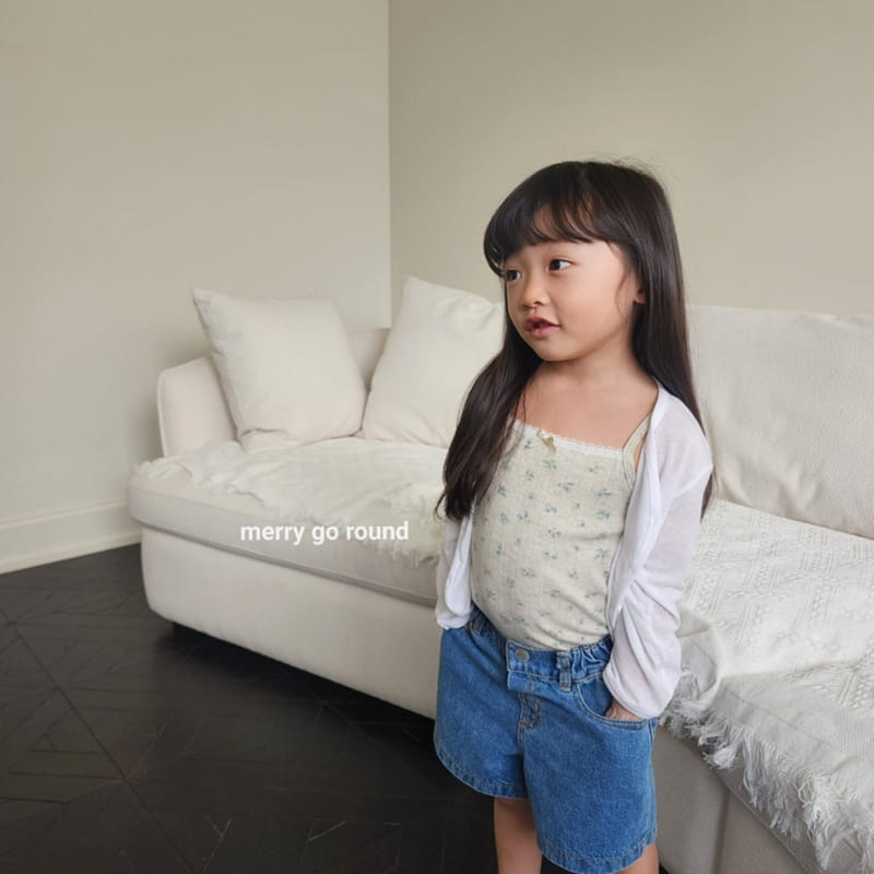 Merry Go Round - Korean Children Fashion - #childofig - Lace Sleeveles Tee - 6
