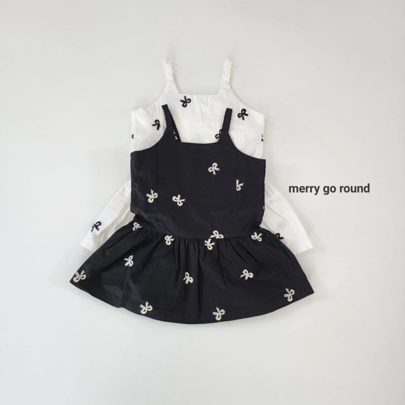 Merry Go Round - Korean Children Fashion - #childofig - Ribbon Embroidery One-Piece - 2