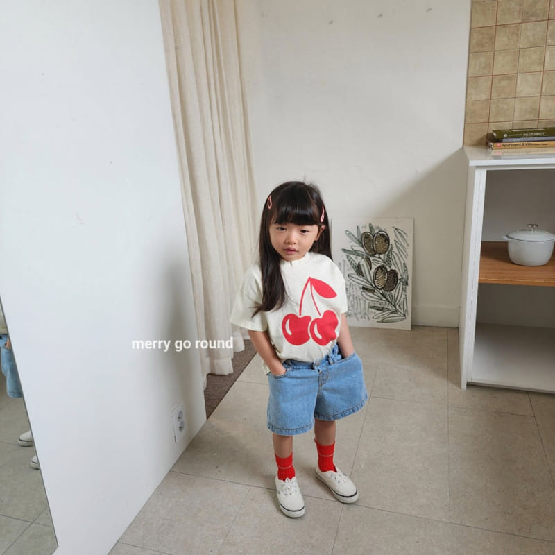 Merry Go Round - Korean Children Fashion - #childofig - Cherry Tee - 5