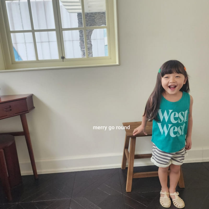 Merry Go Round - Korean Children Fashion - #childrensboutique - West Sleeveles Tee - 3