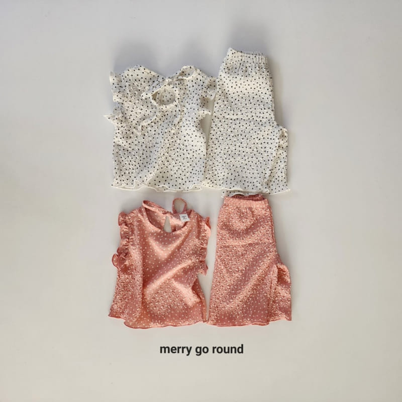 Merry Go Round - Korean Children Fashion - #childrensboutique - Coco Frill Top Bottom Set - 2