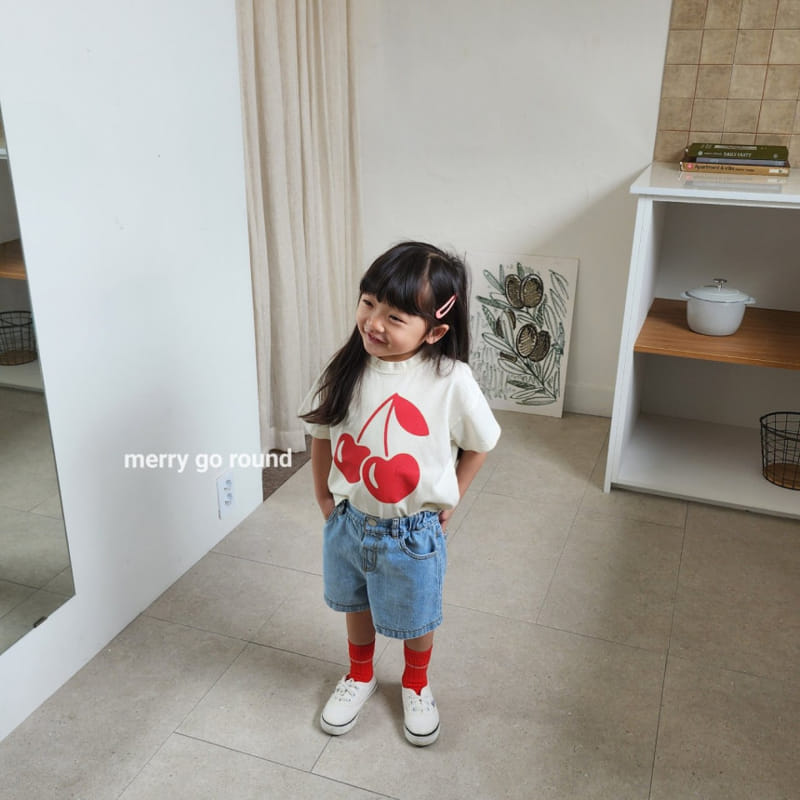 Merry Go Round - Korean Children Fashion - #childrensboutique - Cherry Tee - 6