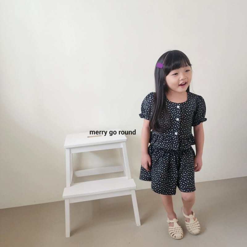 Merry Go Round - Korean Children Fashion - #designkidswear - Mini Rose Top Bottom Set - 9