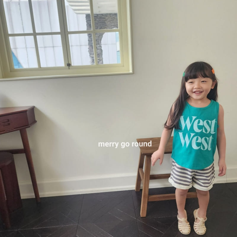 Merry Go Round - Korean Children Fashion - #childrensboutique - West Sleeveles Tee - 4
