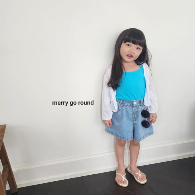 Merry Go Round - Korean Children Fashion - #designkidswear - Slit Dneim Shorts