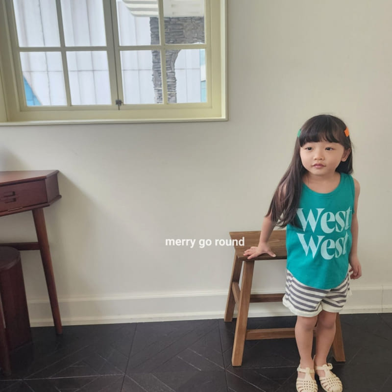 Merry Go Round - Korean Children Fashion - #discoveringself - West Sleeveles Tee - 5