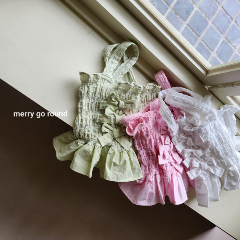 Merry Go Round - Korean Children Fashion - #discoveringself - Petite Ribbon Sleeveless Tee - 2