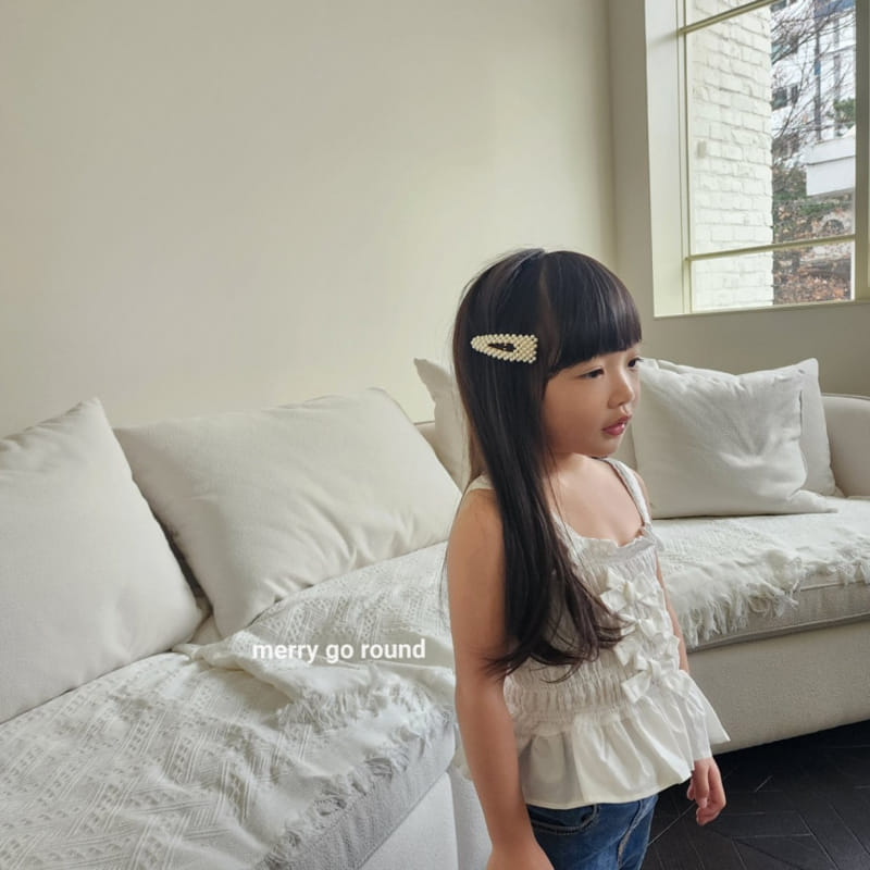 Merry Go Round - Korean Children Fashion - #fashionkids - Petite Ribbon Sleeveless Tee - 3