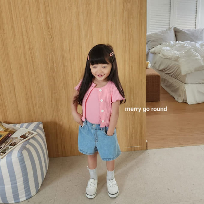 Merry Go Round - Korean Children Fashion - #fashionkids - Rib Sleeveless Set