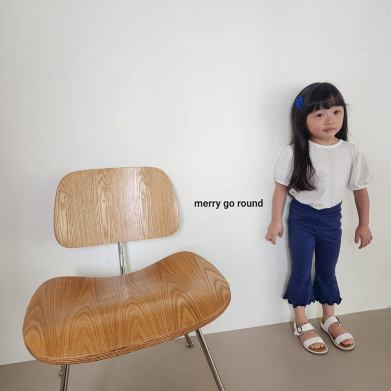 Merry Go Round - Korean Children Fashion - #kidsshorts - Summer Jelly Boots Cut Pants - 3